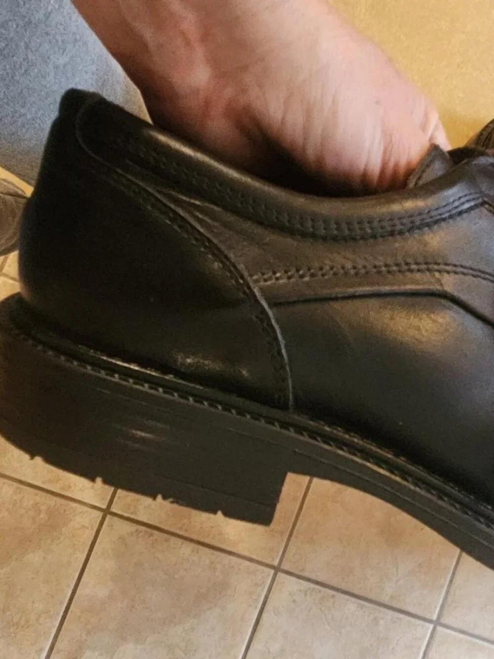 EASE by Florsheim Black Leather Oxford Dress Shoes Size 11 M Made in Italy